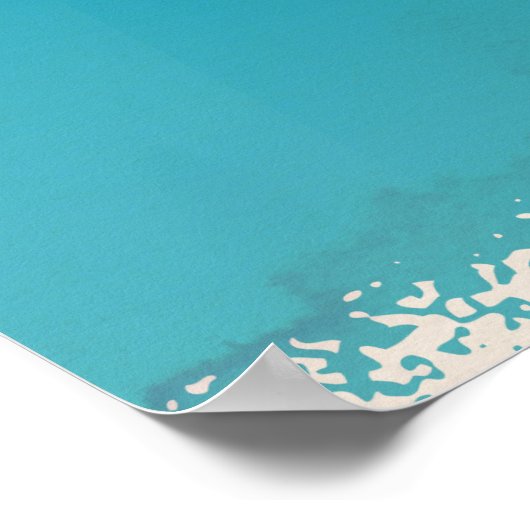 Brits Poster voor  vakantie op de Maagdeneilanden (Hoek)