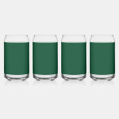Brits racegroen (effen kleur) blikvorm glas (Achterkant)