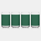 Brits racegroen (effen kleur) blikvorm glas (Rechts)