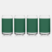 Brits racegroen (effen kleur) blikvorm glas (Links)