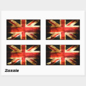 Brits Rechthoekige Sticker (Vel)