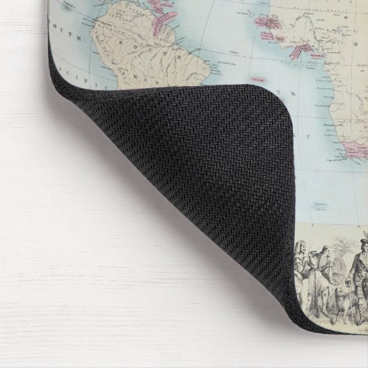 Brits rijk over de hele wereld muismat (Hoek)