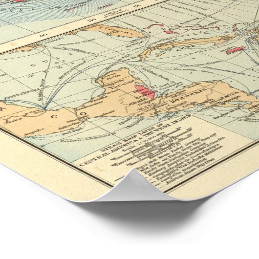 Brits rijk, routes, stromingen poster (Hoek)