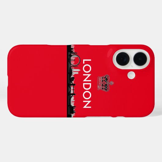 Brits Rood Londen Case-Mate iPhone Case (Achterkant (horizontaal))
