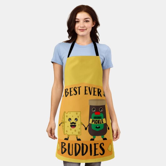 Brits Schort van Cheddar- en pekelliefhebbers (Gedragen)