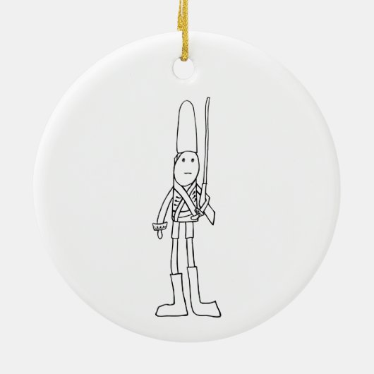 Brits soldaat Ornament (Achterkant)