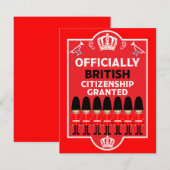 Brits staatsburgerschap geschenken (Voorkant / Achterkant)