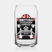 Brits staatsburgerschap geschenken blikvorm glas (Voorkant)