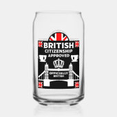 Brits staatsburgerschap geschenken blikvorm glas (Achterkant)