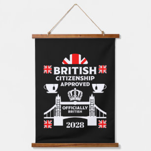 Brits staatsburgerschap geschenken hangend wandkleed