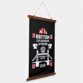 Brits staatsburgerschap geschenken hangend wandkleed (Gebogen)