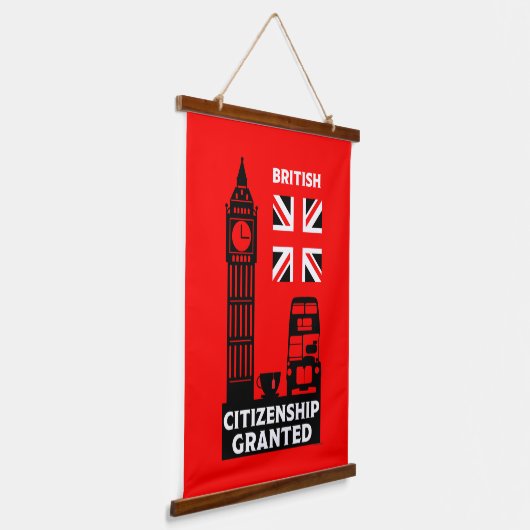 Brits staatsburgerschap geschenken hangend wandkleed (Gebogen)