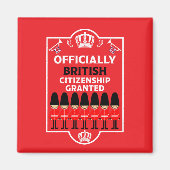 Brits staatsburgerschap geschenken magneet (Voorkant)