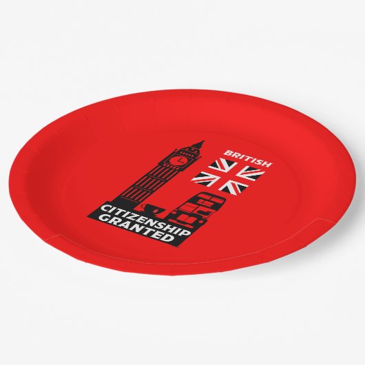 Brits staatsburgerschap geschenken papieren bordje (Gekanteld)