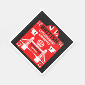 Brits staatsburgerschap geschenken servet (Hoek)