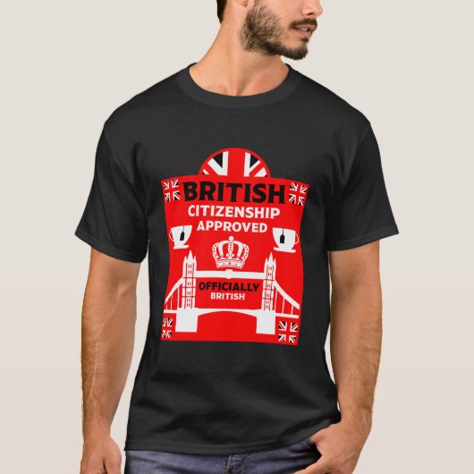 Brits staatsburgerschap geschenken t-shirt (Voorkant)