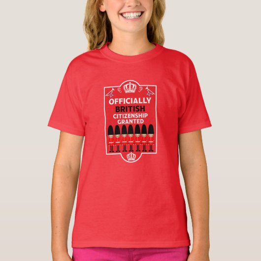 Brits staatsburgerschap geschenken t-shirt (Voorkant)