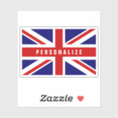 Brits Sticker van vinyllaptop met vlag van de Brit (Vel)