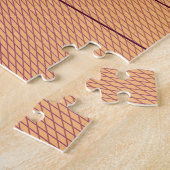 Brits symbool voor zwarte roze Lotus Patience Resi Legpuzzel (Zijkant)