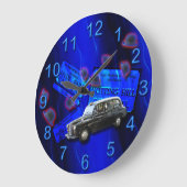 Brits taxi Londense ijsenblauw Grote Klok (Hoek)