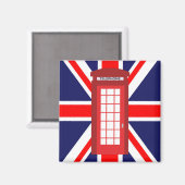 Brits telefoontoestel Unieschandvlag Magneet (Voorkant / Achterkant)