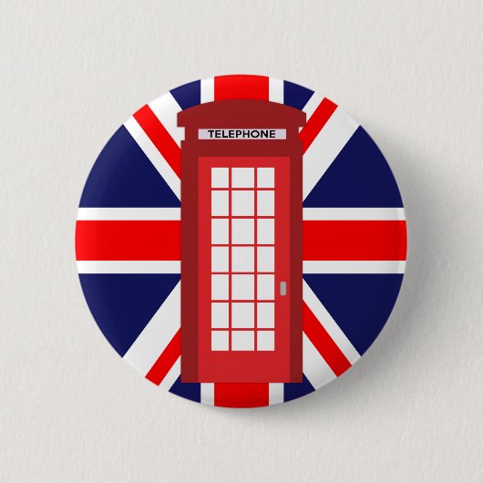 Brits telefoontoestel Unieschandvlag Ronde Button 5,7 Cm (Voorkant)