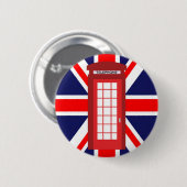 Brits telefoontoestel Unieschandvlag Ronde Button 5,7 Cm (Voorkant /achterkant)