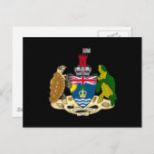 Brits territoriaal wapenschild in de Indische Ocea Briefkaart (Voorkant / Achterkant)