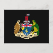 Brits territoriaal wapenschild in de Indische Ocea Briefkaart (Voorkant)