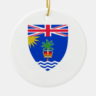 Brits territoriaal wapenschild in de Indische Ocea Keramisch Ornament