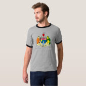 Brits territoriaal wapenschild in de Indische Ocea T-shirt (Voorkant volledig)