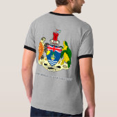 Brits territoriaal wapenschild in de Indische Ocea T-shirt (Achterkant)