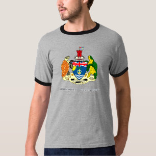 Brits territoriaal wapenschild in de Indische Ocea T-shirt