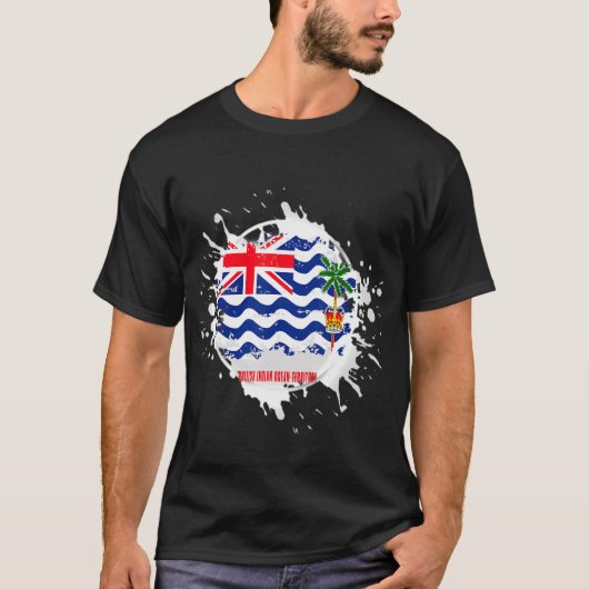 Brits Territorium Splash in de Indische Oceaan T-shirt (Voorkant)