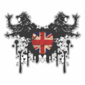 Brits toneel en  vlootsegment sticker (Voorkant)