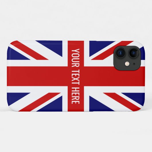 Brits Uniedeslag vlag Engelse drukkerij Case-Mate iPhone Case (Achterkant (horizontaal))