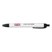 Brits Uniepaperk met aangepaste promo-tekst Zwarte Inkt Pen (Bodem)