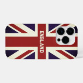 Brits Unievaartuig vlag aangepaste iPhone 14 pro h Hoesje (Achterkant horizontaal)