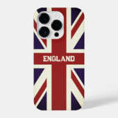 Brits Unievaartuig vlag aangepaste iPhone 14 pro h iPhone Hoesje (Achterkant)
