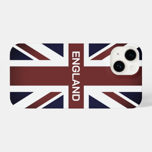 Brits Unievaartuig vlag aangepaste naam iPhone 14  iPhone Hoesje (Achterkant horizontaal)