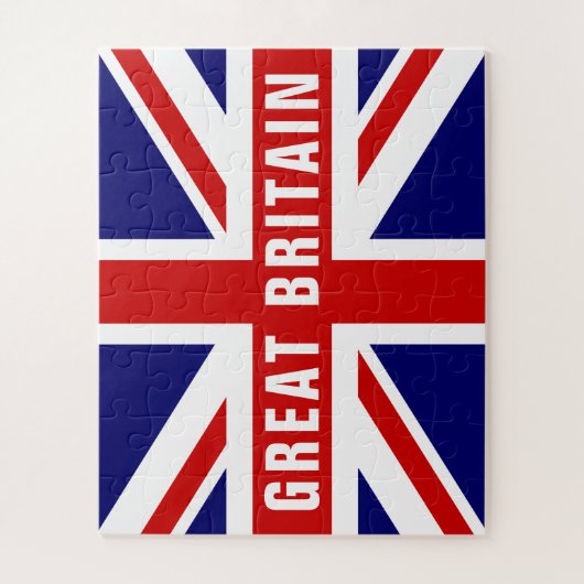 Brits Unievaartuig vlag aangepaste puzzel in cadea Legpuzzel (Verticaal)