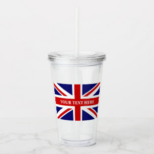 Brits Unievaartuig vlag Verenigd Koninkrijk Acryl Drinkbeker