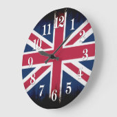 Brits Unievlag Jack Patriotic Design Grote Klok (Hoek)