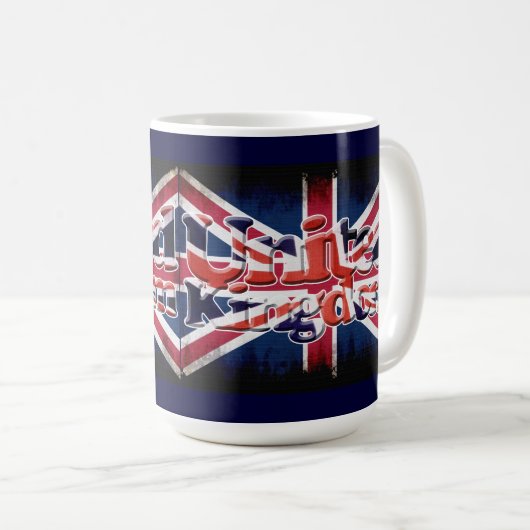 Brits Unievlag Jack Patriotic Design Koffiemok (Voorkant rechts)