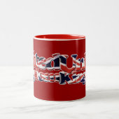 Brits Unievlag Jack Patriotic Design Tweekleurige Koffiemok (Center)