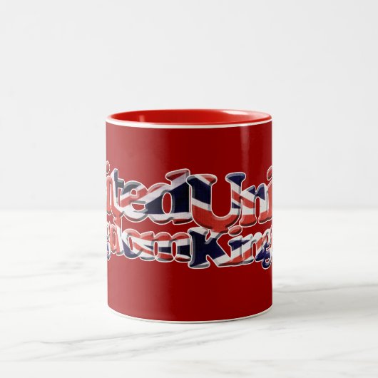 Brits Unievlag Jack Patriotic Design Tweekleurige Koffiemok (Center)