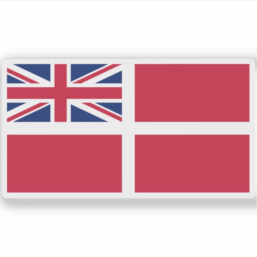 Brits vaandrig Malta (19e eeuw) Sticker (Voorkant)