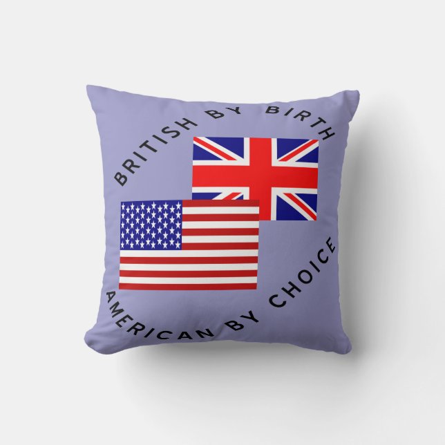 Brits van geboorte, Amerikaan bij keuze Kussen (Voorkant)
