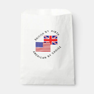 Brits van geboorte, Amerikaan uit keuze Zwarte tek Bedankzakje