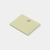 Brits van geboorte, Amerikaan uit keuze Zwarte tek Post-it® Notes (Schuin)